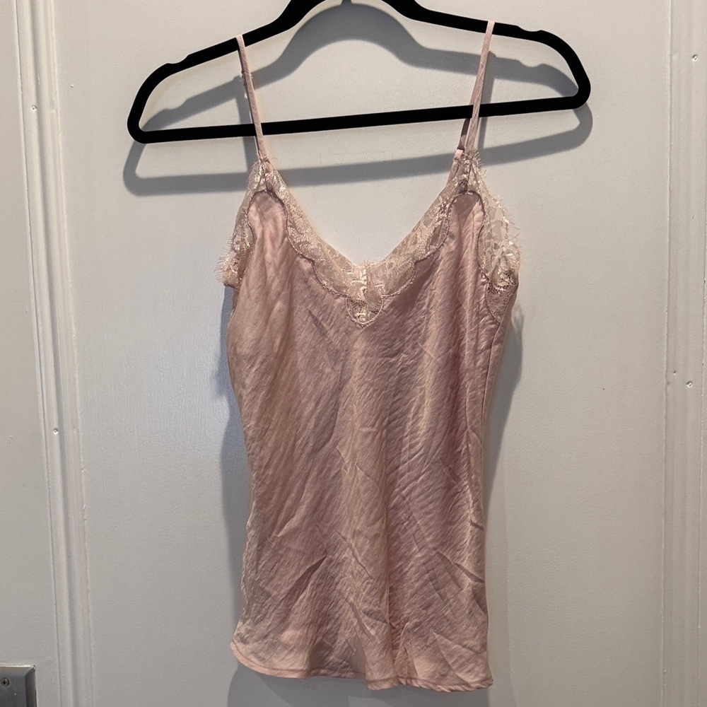 All in Favor Blush Lace Cami